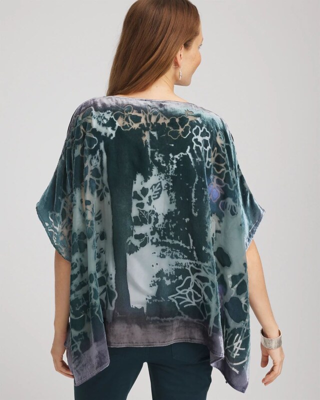 Velvet Burnout Passion Poncho - image 4